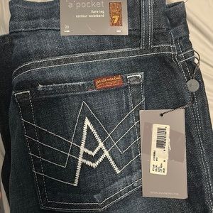 7 for All Mankind denim flare jeans. Size 29. Brand new